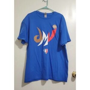 Gildan Ultra Cotton Plain Blue T-Shirt Men's XL Crew Neck Short Sleeve